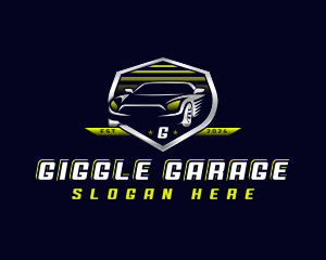 Car Shield Garage logo design