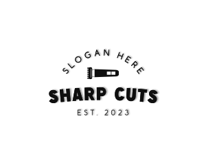 Razor Haircut Trim logo design