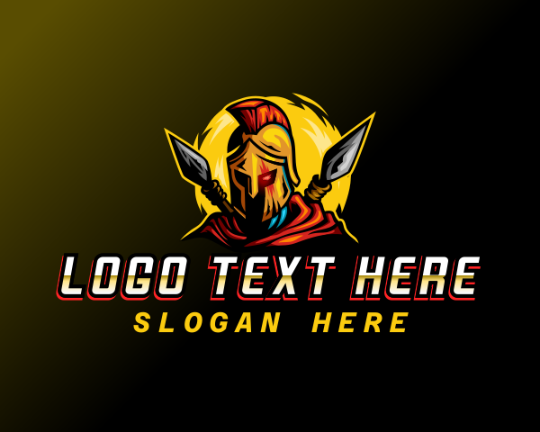 Spartan Helmet logo example 3