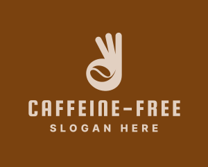 Okay Hand Gesture Coffee logo design