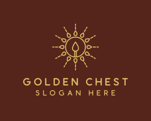 Golden Candle Home Decor logo design