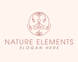 Nature Human Yoga logo design