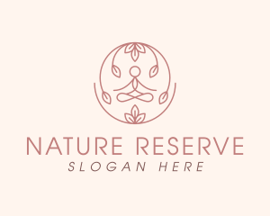 Nature Human Yoga logo design