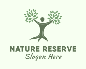 Natural Human Tree logo design