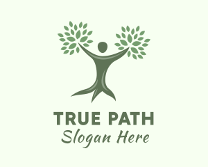 Natural Human Tree logo design