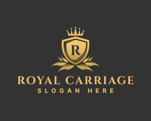 Royal Crown Shield Crest logo design