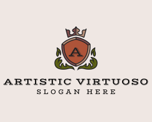 Elegant Shield Crest logo design