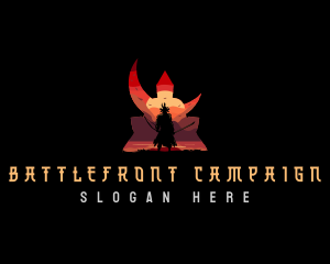 Japanese Shogun Warrior logo design