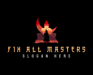 Japanese Shogun Warrior logo design