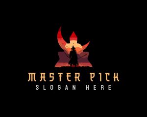 Japanese Shogun Warrior logo design