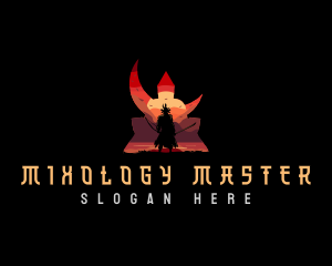 Japanese Shogun Warrior logo design