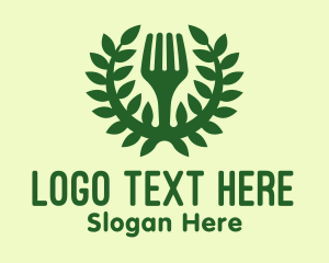 Green Herbal Fork Restaurant logo