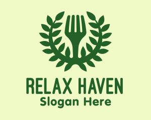 Green Herbal Fork Restaurant logo