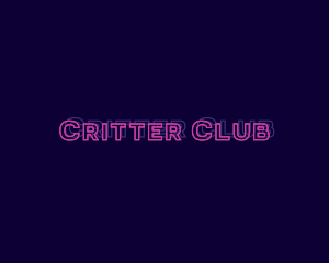 Neon Night Club Show logo design