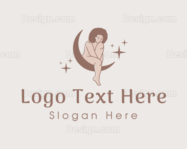 Moon Woman Nude Logo