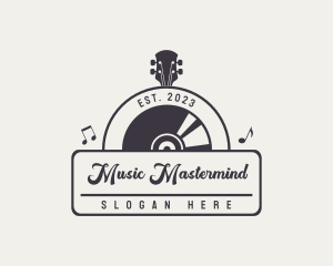 Retro Music Vinyl logo design