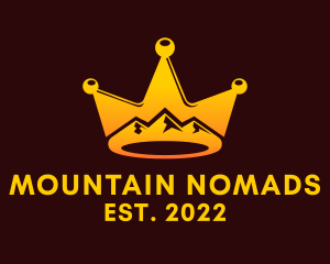 Crown Mountain Landscape  logo design