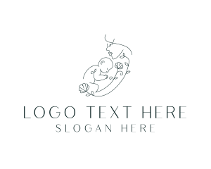 Postnatal Floral Baby Logo