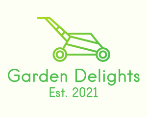 Gradient Lawn Mower  logo design