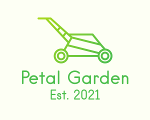 Gradient Lawn Mower  logo design