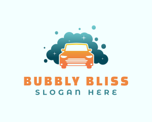 Car Wash Bubbles logo design