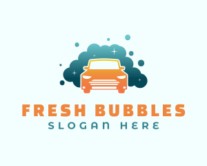 Car Wash Bubbles logo design