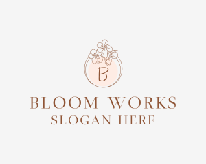 Flower Garland Spa logo design