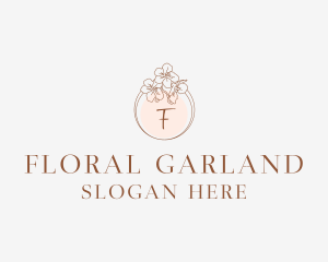 Flower Garland Spa logo design