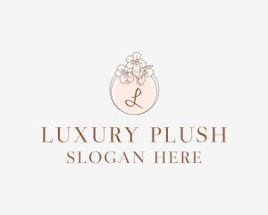 Flower Garland Spa logo design