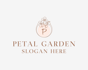 Flower Garland Spa logo design