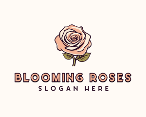 Flower Rose Beauty logo design