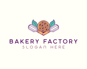 Cookie Whisk Floral logo design