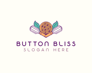 Cookie Whisk Floral logo design