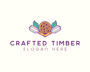 Cookie Whisk Floral logo design