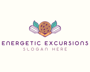 Cookie Whisk Floral logo design