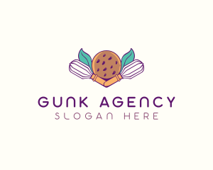 Cookie Whisk Floral logo design