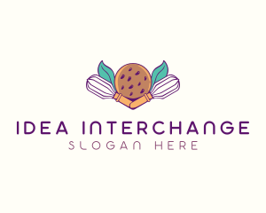 Cookie Whisk Floral logo design