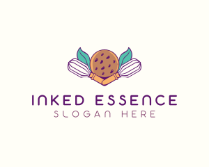 Cookie Whisk Floral logo design