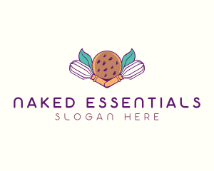 Cookie Whisk Floral logo design