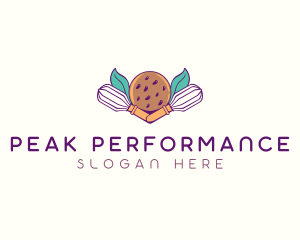 Cookie Whisk Floral logo design