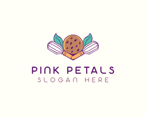 Cookie Whisk Floral logo design