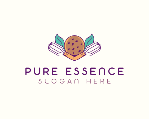 Cookie Whisk Floral logo design