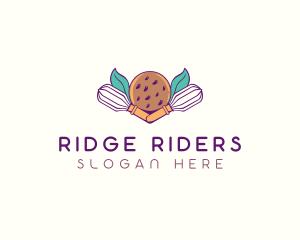 Cookie Whisk Floral logo design