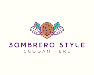 Cookie Whisk Floral logo design