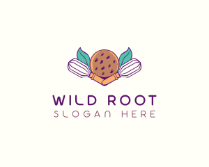 Cookie Whisk Floral logo design