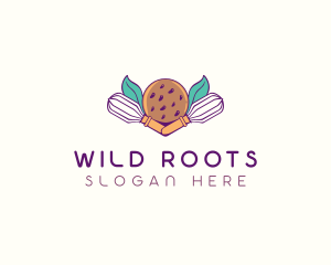 Cookie Whisk Floral logo design