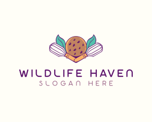 Cookie Whisk Floral logo design