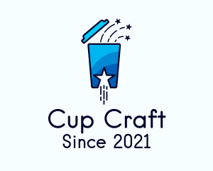 Star Drinking Cup logo design