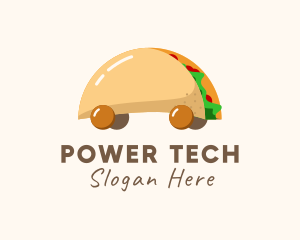 Taco Snack Food Cart Logo