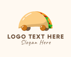 Tortilla - Taco Snack Food Cart logo design
